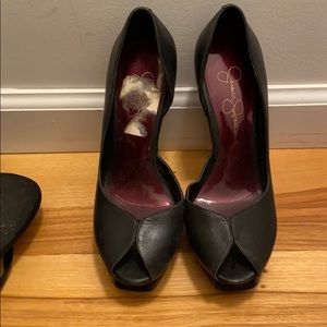 Jessica Simpson peep toes platform high heel